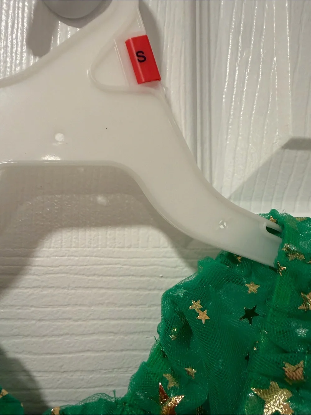 NWT Pet Apparel Size Small Emerald Green Star Tulle Dog Dress with Gold Accents
